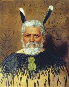Retrato de un maorí, c.1890